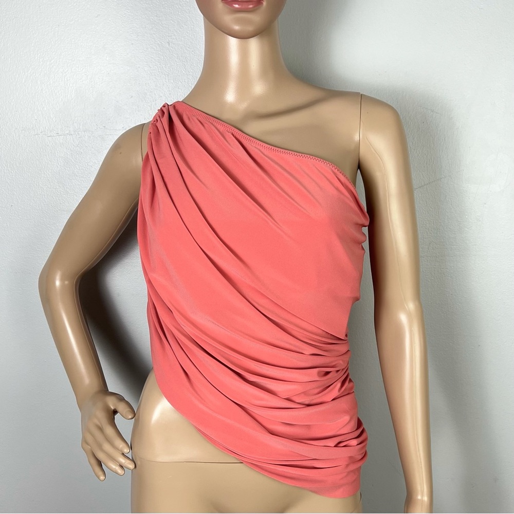 NEW NORMA KAMALI REVOLVE ONE-SHOULDER TOP - Picture 2 of 8